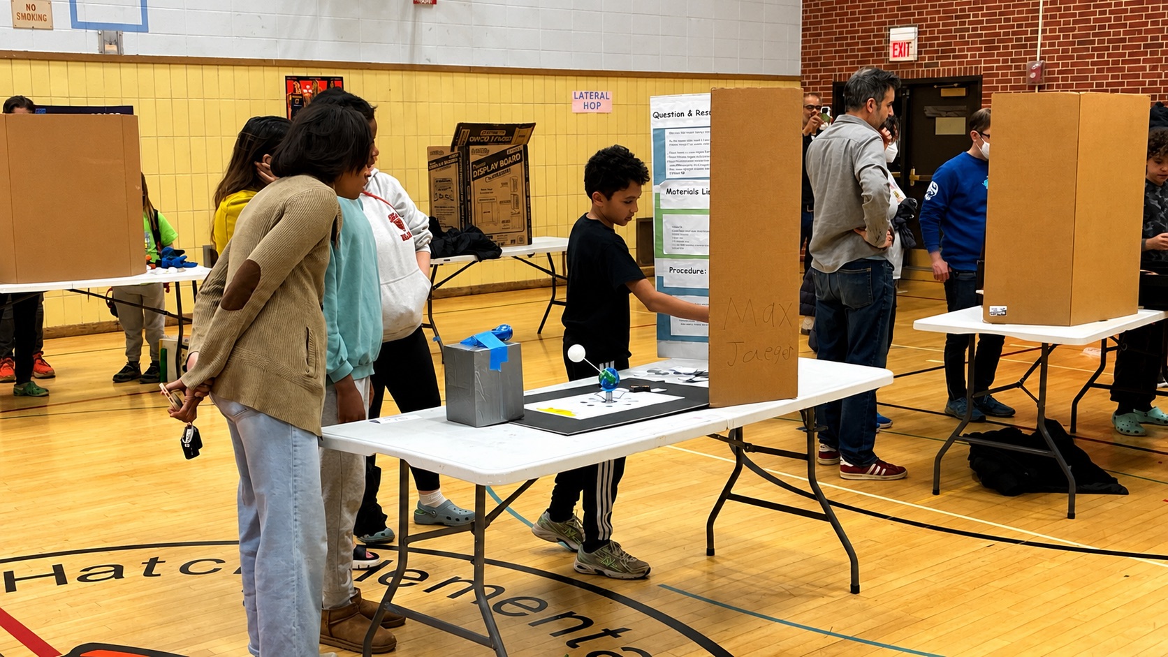 Max at the science fair
